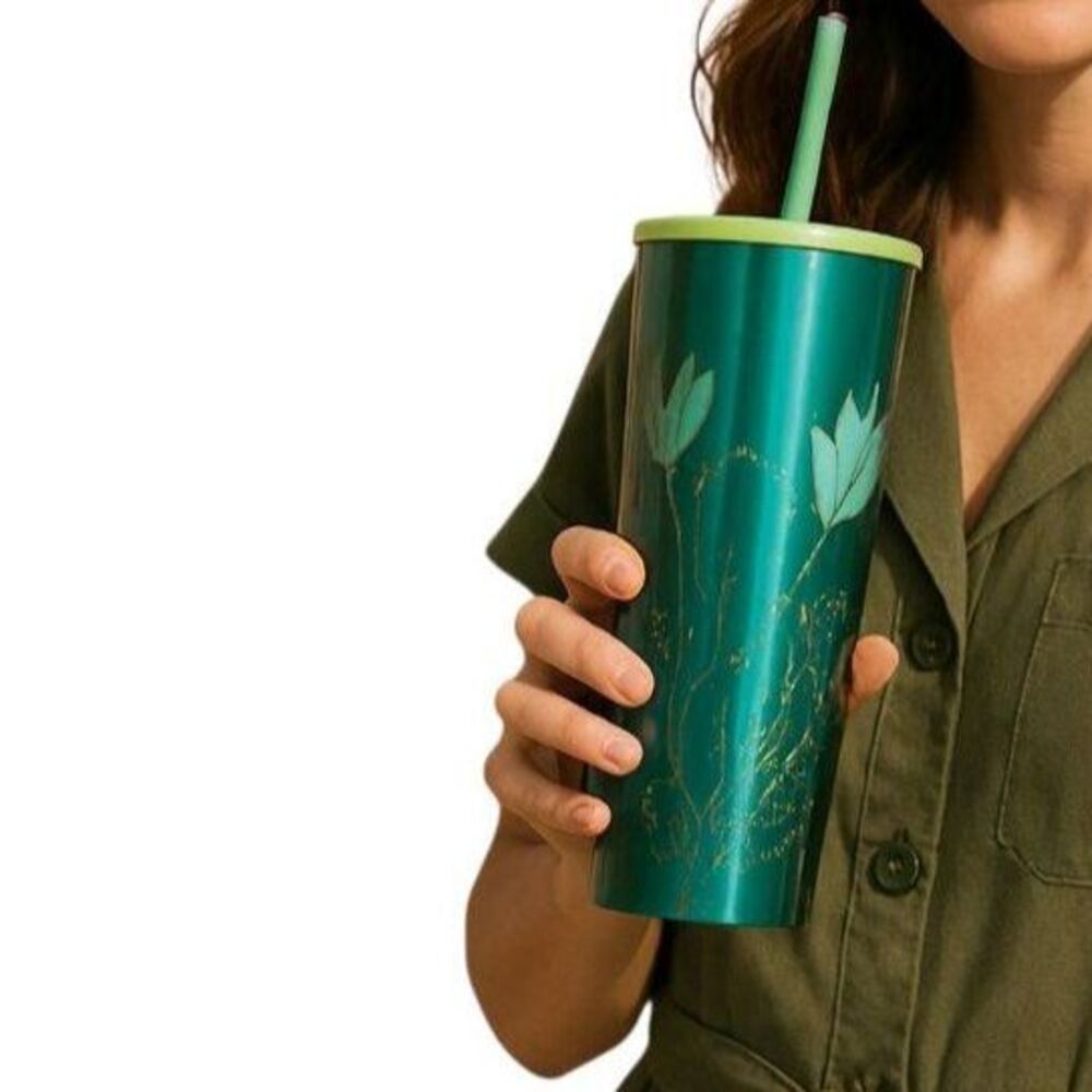 Starbucks 2022 Spring Cactus Stainless Steel Travel Tumbler Cup Grande 16 Fl Oz